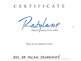 Surgeon's diploma – Restylane certificate